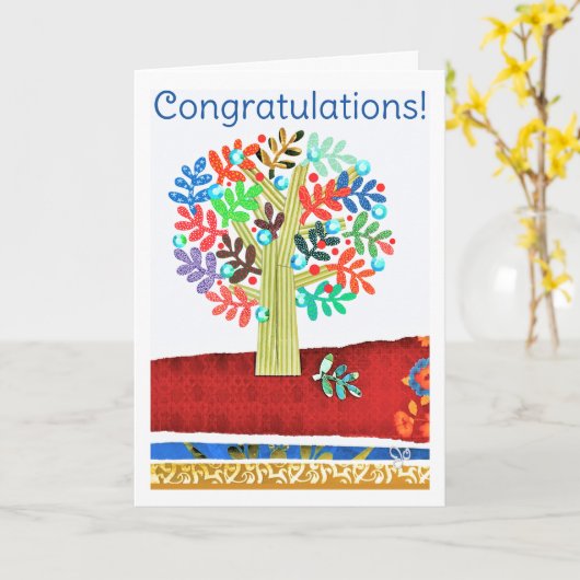 Gefeliciteerd kaart met vers van Jo Afbeeldingen (Gele Bloem)