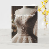 Gefeliciteerd Kaart van het Witte Vrijgezellenfees (Gele Bloem)