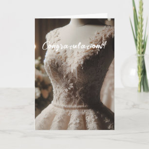 Gefeliciteerd Kaart van het Witte Vrijgezellenfees