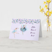 Gefeliciteerd Kaart voor Ballerina (Gele Bloem)