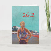 Gefeliciteerd Kaart voor Marathoner - 26.2 (Voorkant)