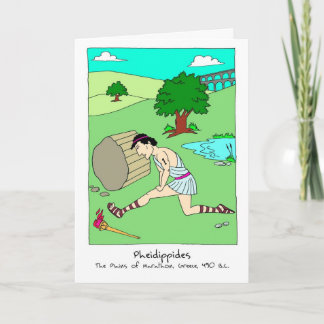 Gefeliciteerd Kaart voor Marathoner - Pheidippides