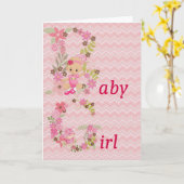 Gefeliciteerd Kaart voor New Baby Girl (Gele Bloem)