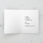 Gefeliciteerd Kaart voor Triatleet - Blijf weg (Binnen)