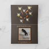 Gefeliciteerd Kaart W/Basset Hound Puppy (Binnen)