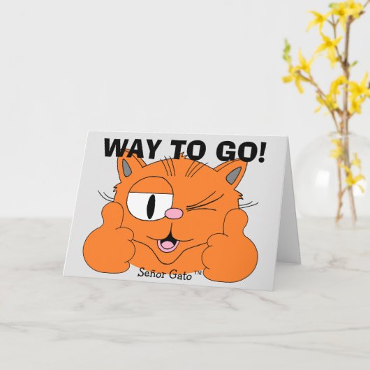 Gefeliciteerd, Kaart: weg! Omhoog Kaart (Gele Bloem)