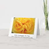 Gefeliciteerd! Kaarten Gele Roos Bloem (Achterkant)