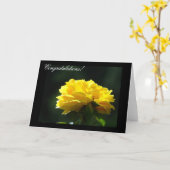 Gefeliciteerd! Kaarten Gele Roos Bloem (Gele Bloem)