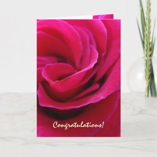 Gefeliciteerd! Kaarten Speld Roos Bloem Bruiloften