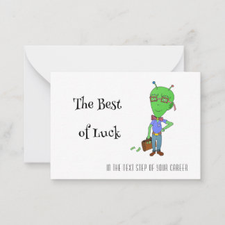 Gefeliciteerd kaarten voor nieuwe baan notitiekaartje