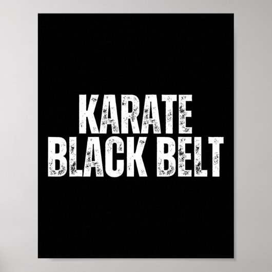 Gefeliciteerd Karate Black Belt voor kinderen en m Poster (Voorkant)