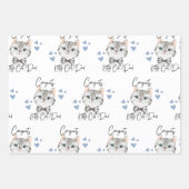 Gefeliciteerd Kat Pap die papier pakt Inpakpapier Vel (Voorkant 2)