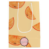 Gefeliciteerd! Kawaii Waterverf Oranje Medium Cadeauzakje (Achterkant)