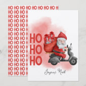 Gefeliciteerd Kerstfeest Kerstman Kerstman ho ho Kaart (Voorkant / Achterkant)