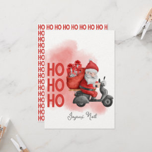 Gefeliciteerd Kerstfeest Kerstman Kerstman ho ho Kaart