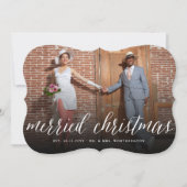 Gefeliciteerd Kerstmis, Mr. en Mrs. Foto Modern We Feestdagenkaart (Voorkant)