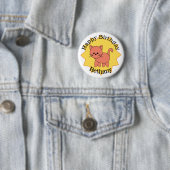 Gefeliciteerd Kitty Persoonlijk  Ronde Button 5,7 Cm (In situ)