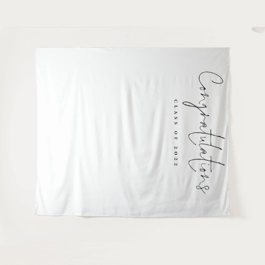 Gefeliciteerd Klas 2024 Afstudeerfoto Achtergrond Wandkleed (Voorkant (horizontaal))