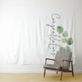 Gefeliciteerd Klas 2024 Eucalyptus Afstudeerfoto A Wandkleed (In Situ (horizontaal))