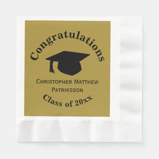 Gefeliciteerd, Klas 20xx Afstuderen, Matgoud Servet (Voorkant)