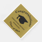 Gefeliciteerd, Klas 20xx Afstuderen, Matgoud Servetten (Hoek)