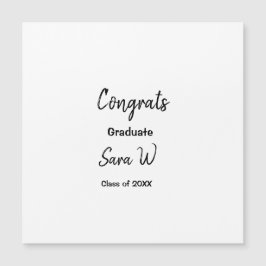 Gefeliciteerd klas van add year naam school col magnetische uitnodiging