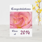 Gefeliciteerd Klas van eindexamenkaarten Rose Grad Kaart (Gele Bloem)