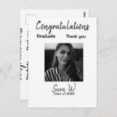 Gefeliciteerd klas van jaar naam school briefkaart (Voorkant / Achterkant)