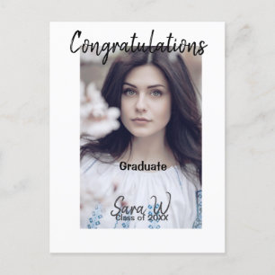 Gefeliciteerd klas van jaar naam school briefkaart