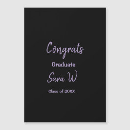 Gefeliciteerd klas van jaar naam school college magnetische uitnodiging