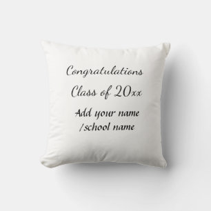 Gefeliciteerd klas van jaar naam school kussen