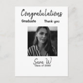 Gefeliciteerd klas van jaartal naam school college briefkaart (Voorkant)