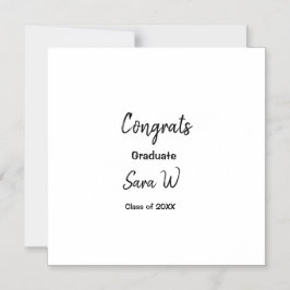 Gefeliciteerd klas van jaartal naam school magnetische uitnodiging