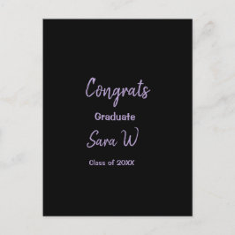 Gefeliciteerd klas van voeg jaarnaam school col briefkaart