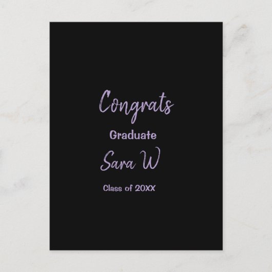 Gefeliciteerd klas van voeg jaarnaam school col briefkaart (Voorkant)