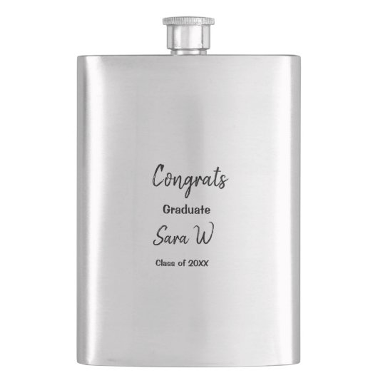 Gefeliciteerd klas van voeg jaarnaam school col flacon (Voorkant)