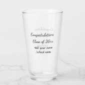 Gefeliciteerd klas van voeg jaarnaam school col glas (Achterkant)