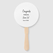 Gefeliciteerd klas van voeg jaarnaam school col handwaaier (Achterkant)