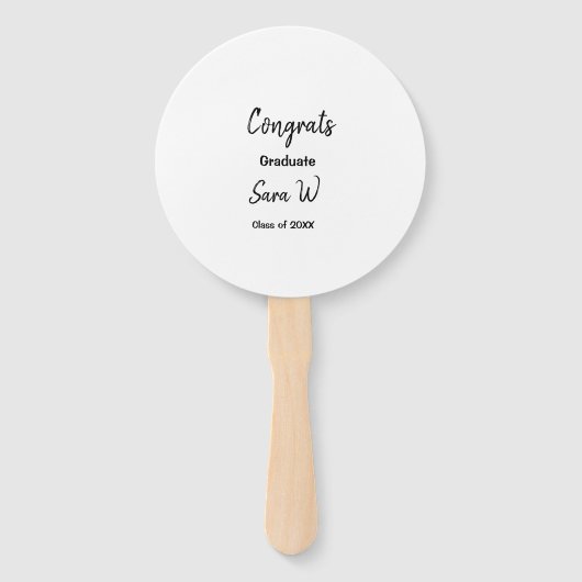 Gefeliciteerd klas van voeg jaarnaam school col handwaaier (Voorkant)