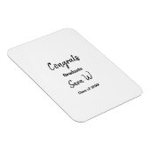 Gefeliciteerd klas van voeg jaarnaam school col magneet (Rechterzijde)