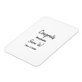 Gefeliciteerd klas van voeg jaarnaam school col magneet (Linkerzijde)