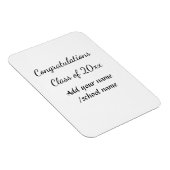 Gefeliciteerd klas van voeg jaarnaam school col magneet (Rechterzijde)