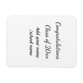 Gefeliciteerd klas van voeg jaarnaam school col magneet (Horizontaal)