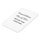 Gefeliciteerd klas van voeg jaarnaam school col magneet (Linkerzijde)