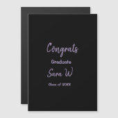 Gefeliciteerd klas van voeg jaarnaam school col magnetische uitnodiging (Voorkant / Achterkant)