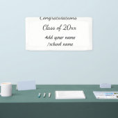 Gefeliciteerd klas van voeg jaarnaam school col spandoek (Beurs)