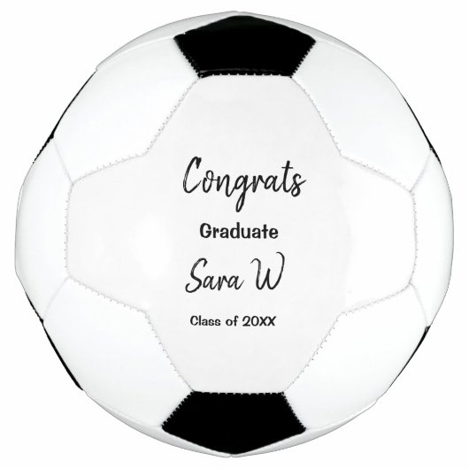 Gefeliciteerd klas van voeg jaarnaam school col voetbal (Voorkant)