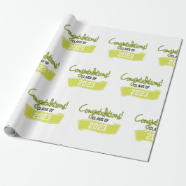 Gefeliciteerd, klasse 2023 cadeaupapier