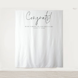 Gefeliciteerd Klasse 2024 College Afstudeerder Fot Wandkleed