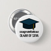 Gefeliciteerd Klasse van 2017 Afstuderen Button (Voorkant /achterkant)